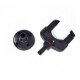 Soporte De Pared C/tranca Para Guitarra Bajo Premium Ukelele Negro