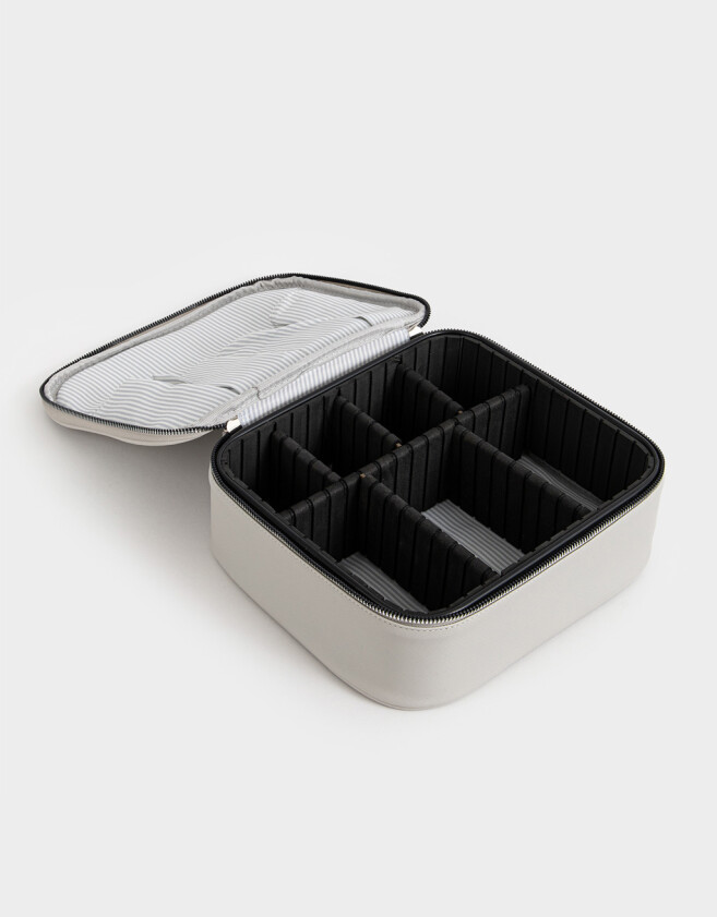 Porta Cosméticos Necessaires - Gris Claro