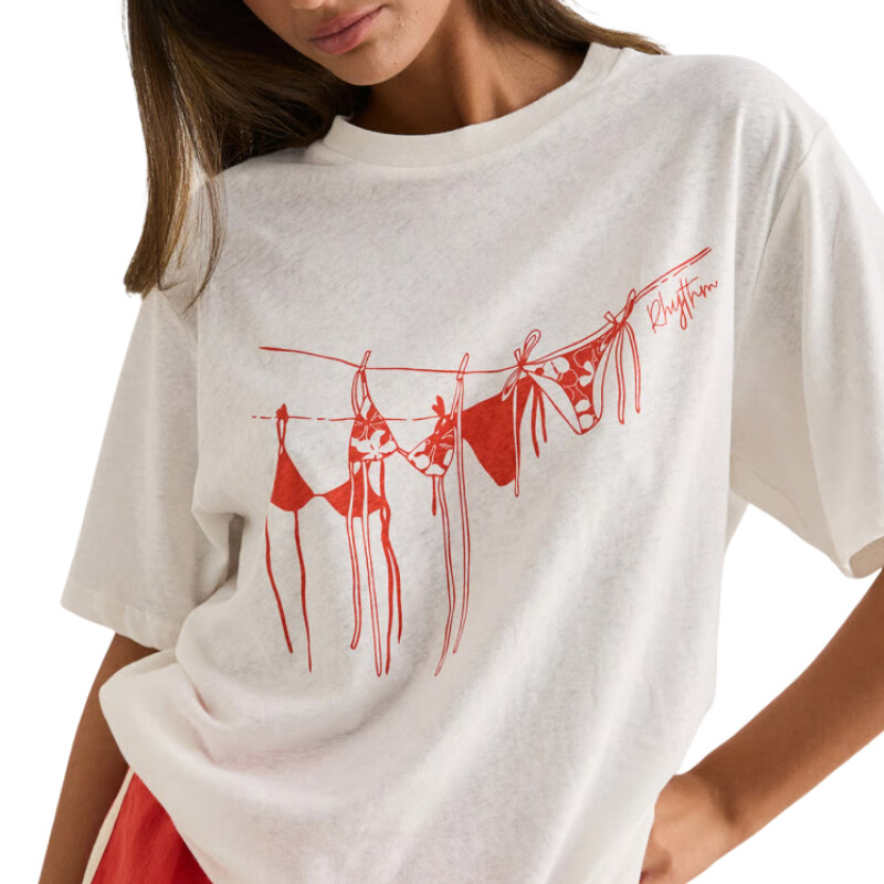 Remera Rhythm Melia Oversized - Blanco Remera Rhythm Melia Oversized - Blanco