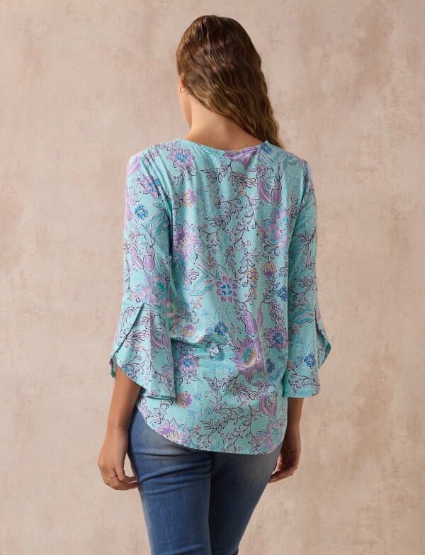 Blusa Print VERDE AGUA/MULTI