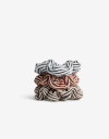 Skunzies Estampados Set De Mix Mini Scrunchies - Combinacion Tricolor
