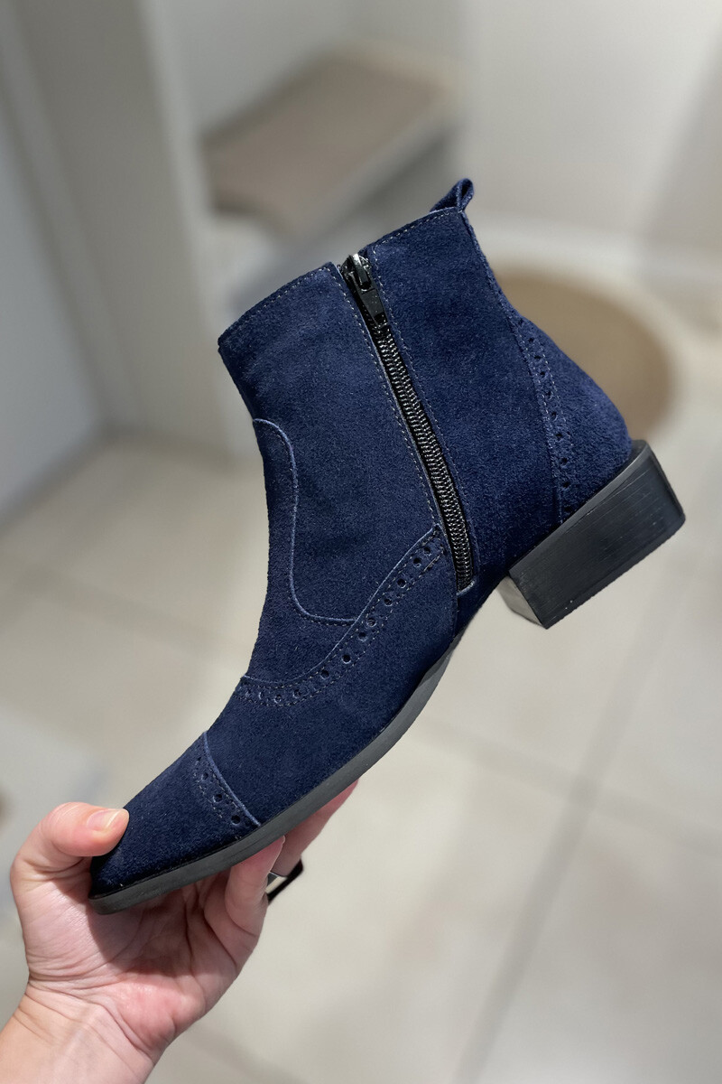 Bota turin Azul gamuza