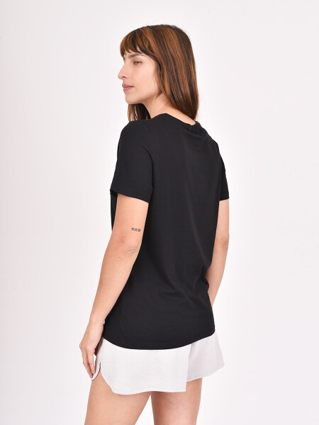 REMERA BASICA NUVIO NEGRO