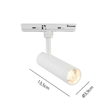 NANO ARTEFACTO TRACK LIGHT MADISON ORIENTABLE Luminaria Nano Madison Orientable de Riel Blanca