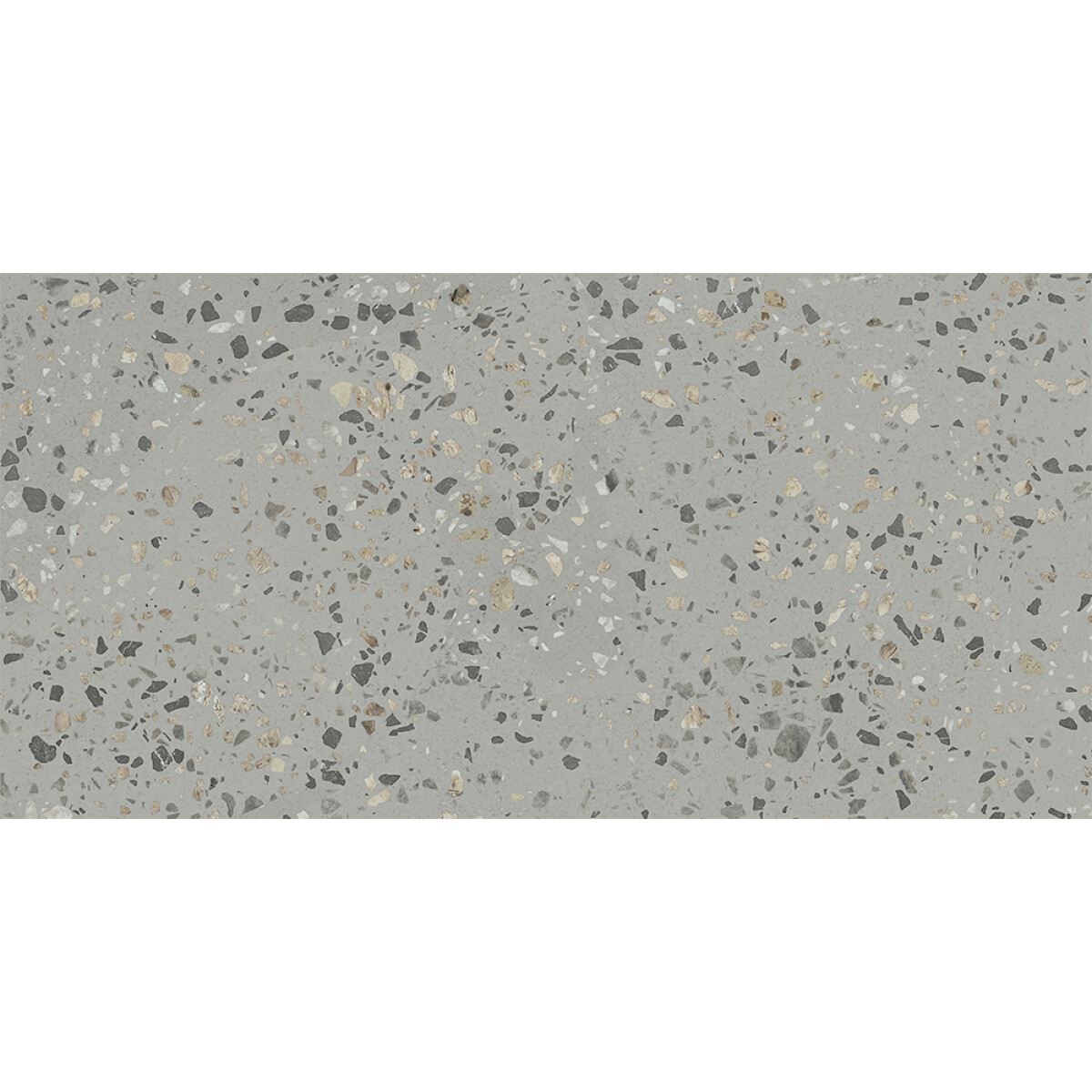 Porcelanato Terrazzo Multicolor Grey Mat "a" 60x120 Cm 