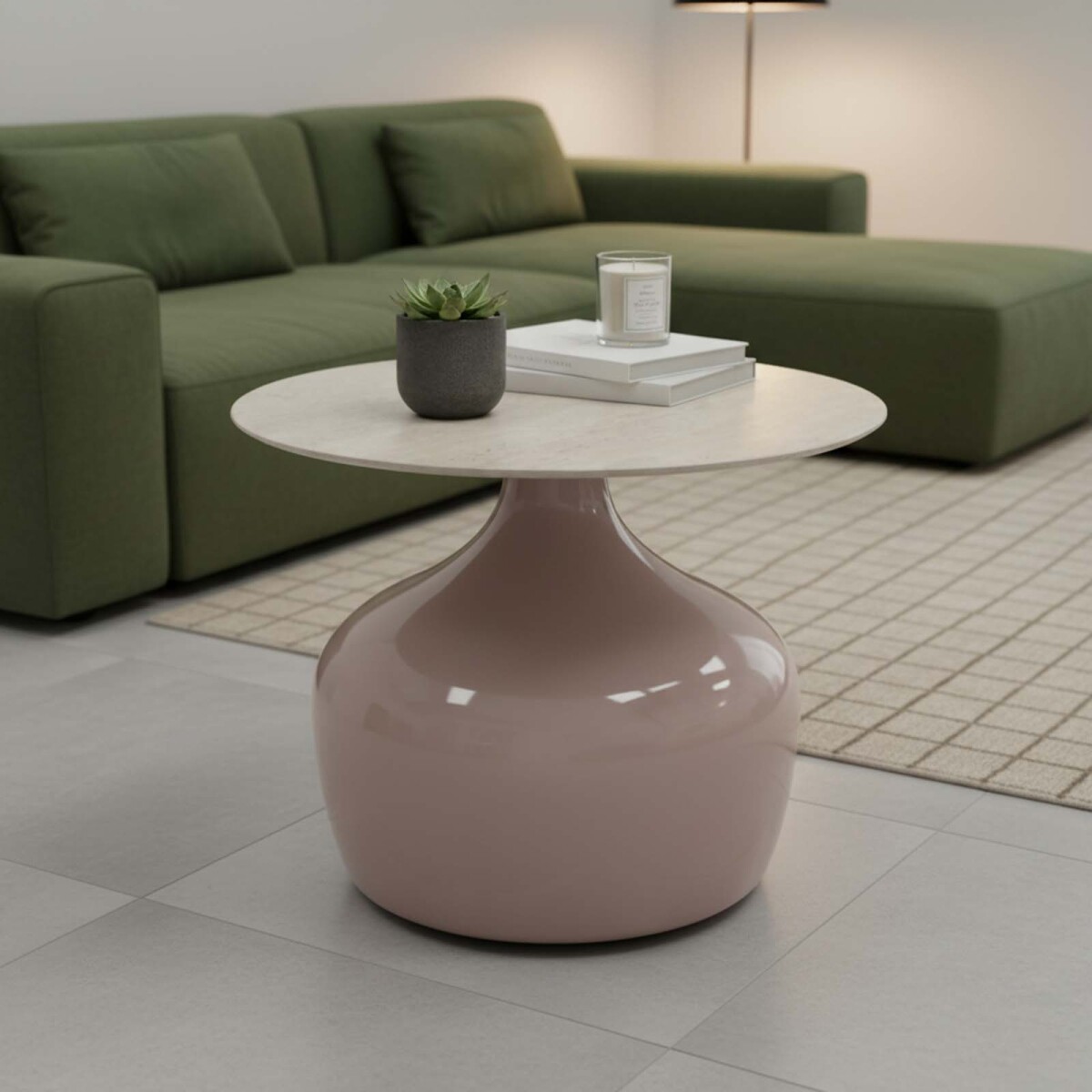 MESA RATONA - METAL NATURAL-BEIGE PULSAR CAQUI 