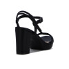 Ramarim Sandalia Una Tira Pulsera Y Aplique C/ Plataforma Negro