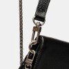 Bandolera Curve en cuero graneado Negro