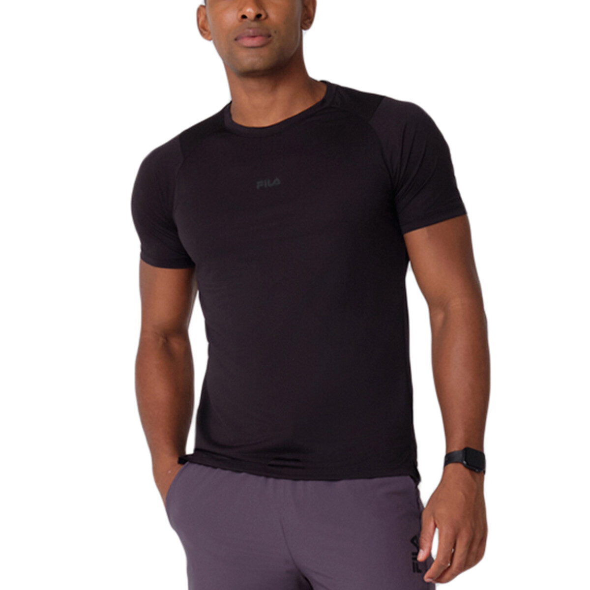 Fila Remera manga corta Future sports basic Negro - Hombre - Negro 
