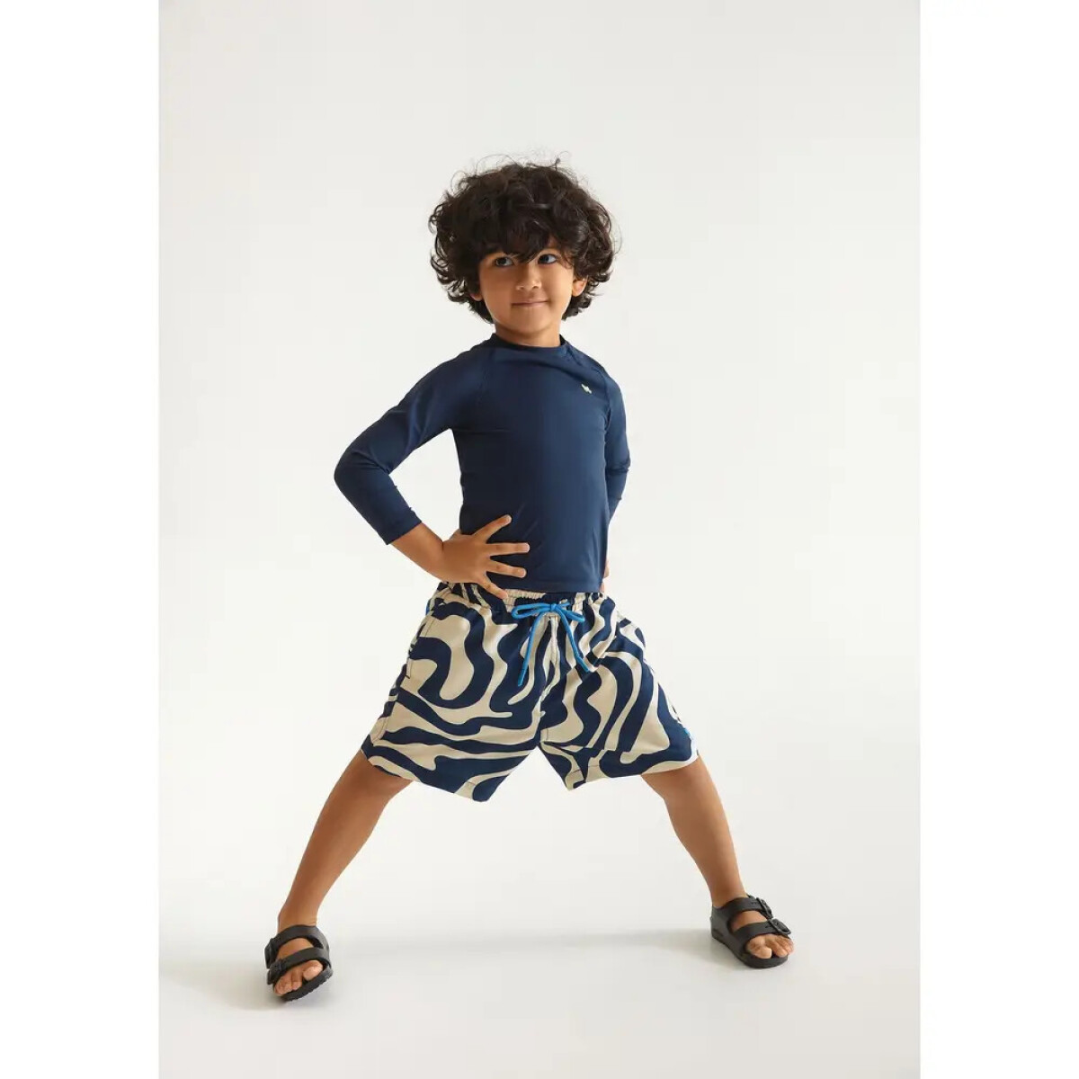 CAMISETA ML UNISSEX - AZUL ESCURO 