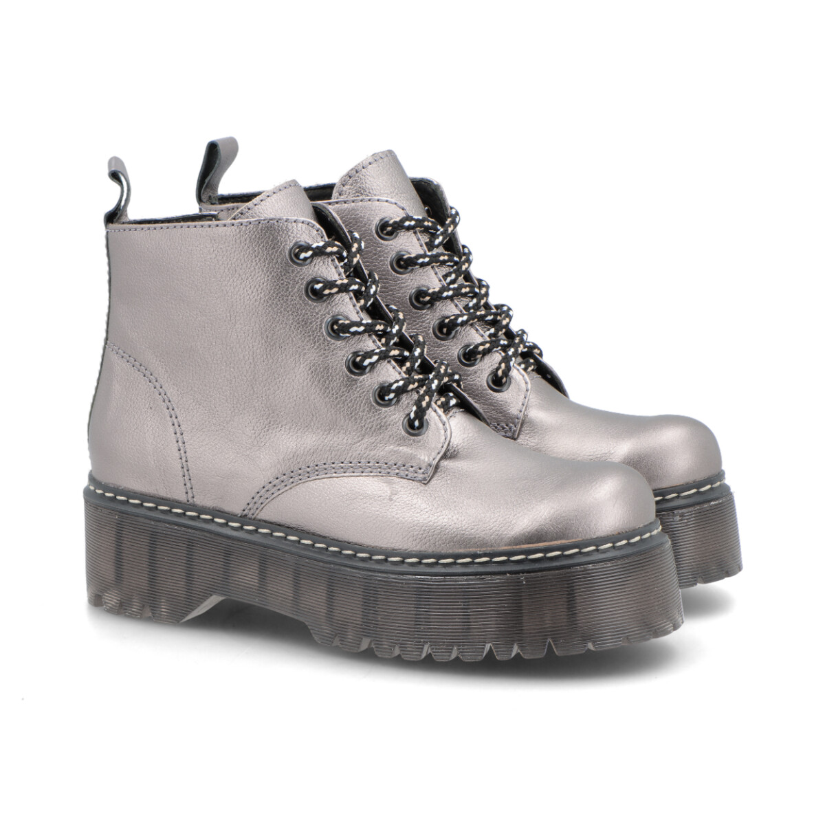 BOTA CUERO GREMIASCO - PLATEADO 