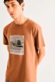 T-SHIRT HERING 4F87 Marron
