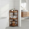 ESTANTE MADERA ESQUINERO 3 NIV 85X29X29CM Unica