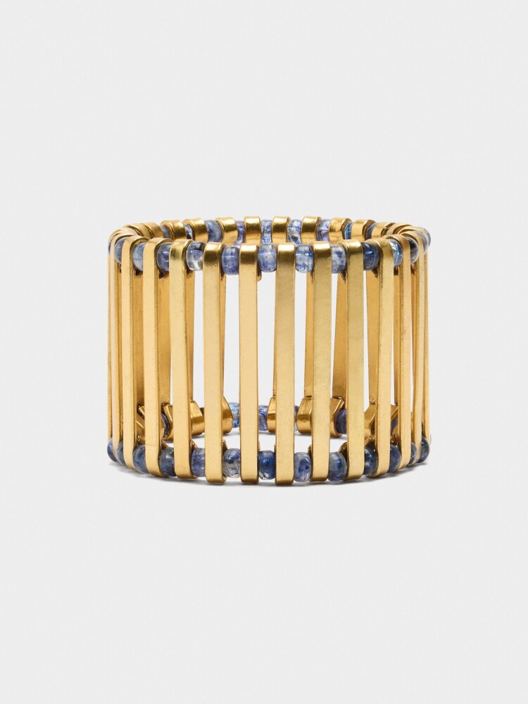 Pulsera Elástica Con Barras azul