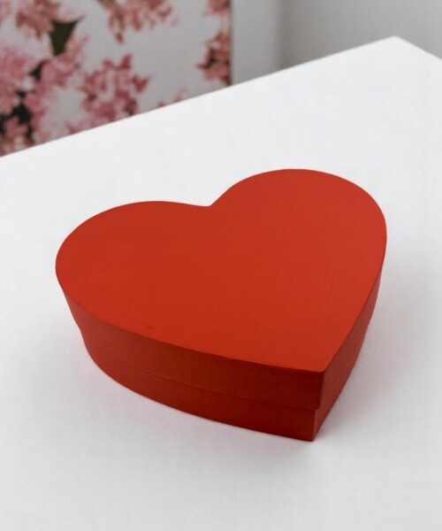 Caja Rígida Corazón ROJO