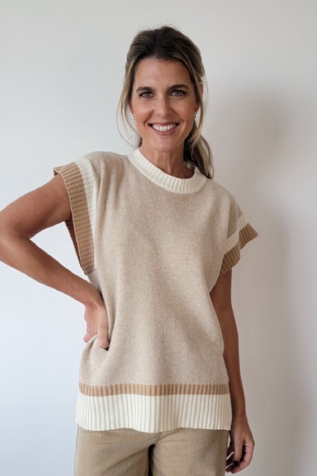 Chaleco Nórdico Lambswool Arena Beige