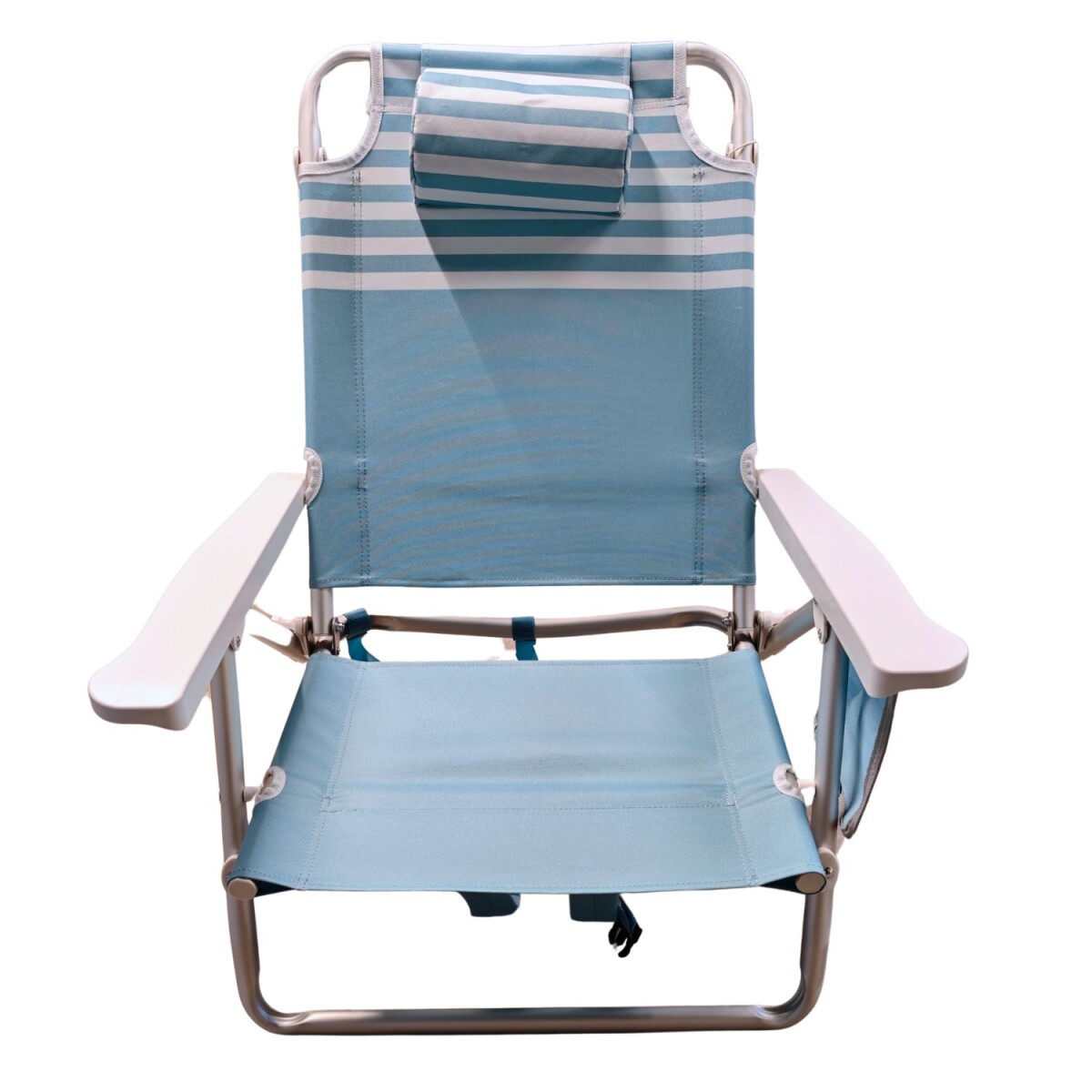 Silla Playera en Aluminio 83x59 cm Rayada 