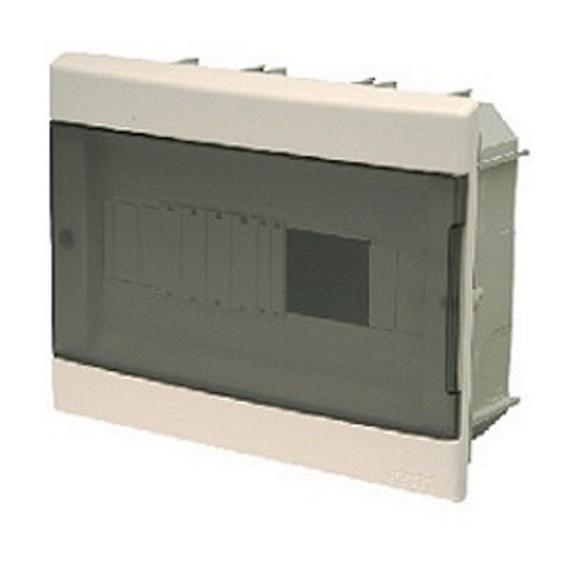 TABLERO EMB. PLASTICO DIN 12TM TRANSPARENTE TABLERO EMB. PLASTICO DIN 12TM TRANSPARENTE