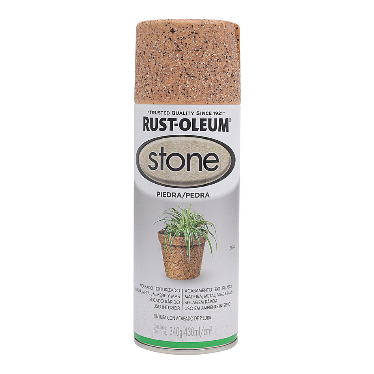 Esmalte Aerosol Efecto Piedra - Siena 340Gr Rust Oleum 