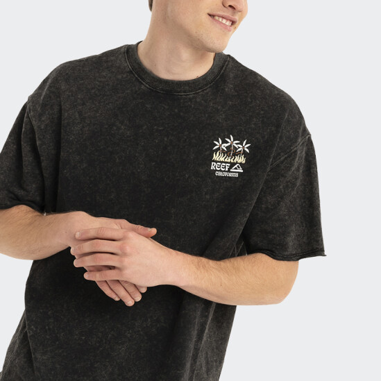 Remera Reef Oversized Negro