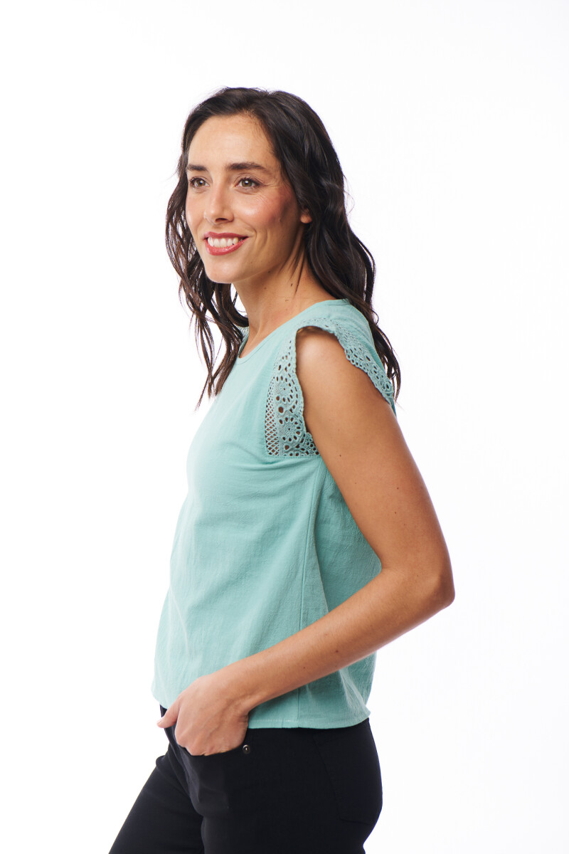 BLUSA VERA VERDE AGUA