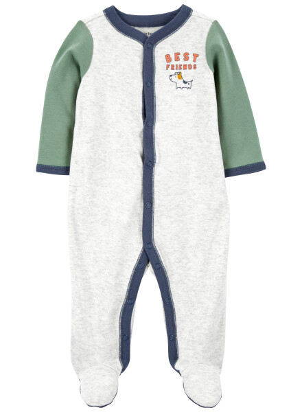 Pijama con pie colorblock algodón niño-bb carters Variante unica