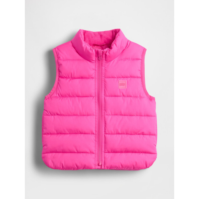 V-FRCH PUFFER VEST PHOEBE PINK