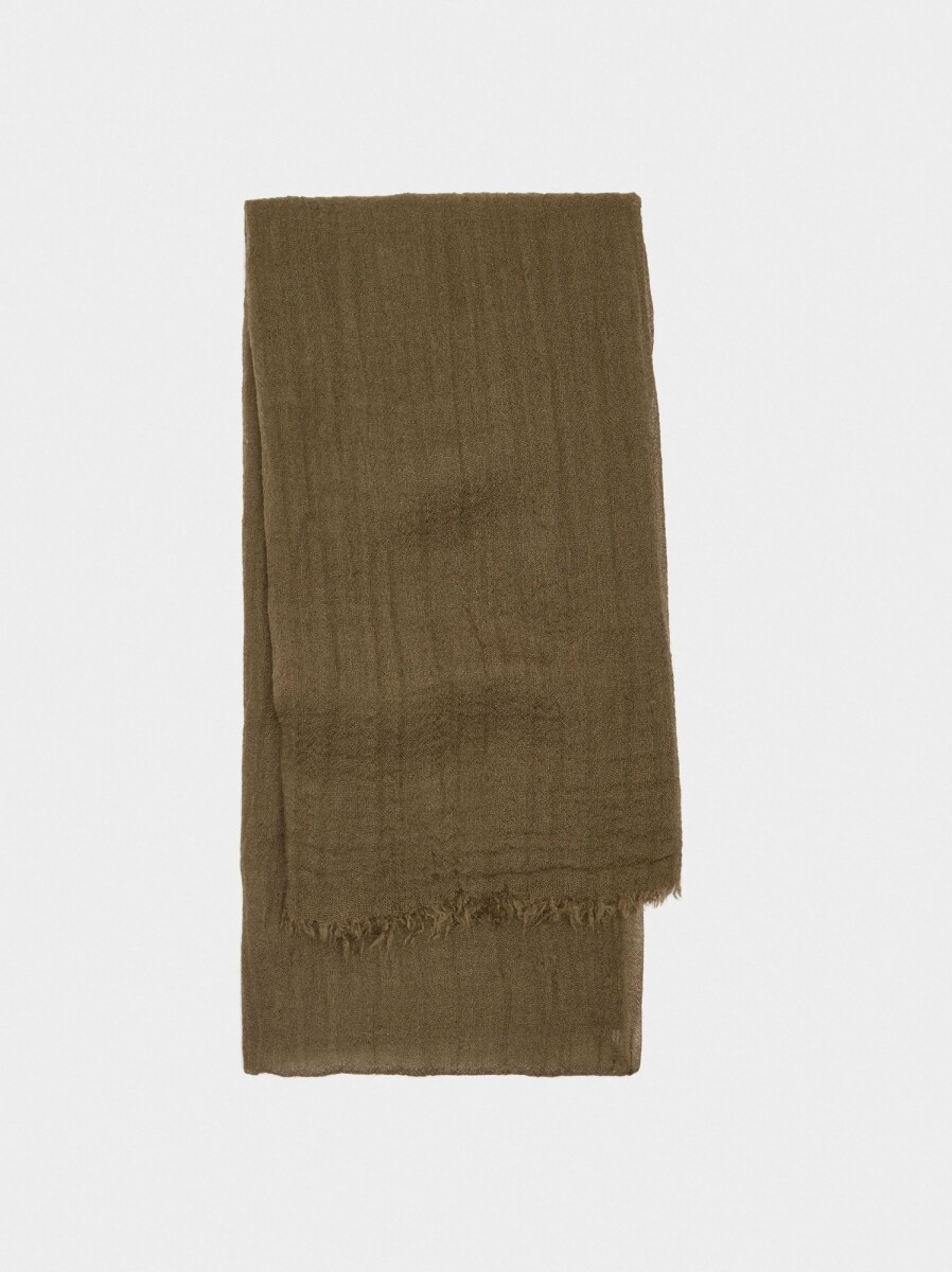 Pashmina Con Mezcla De Lana - caqui 