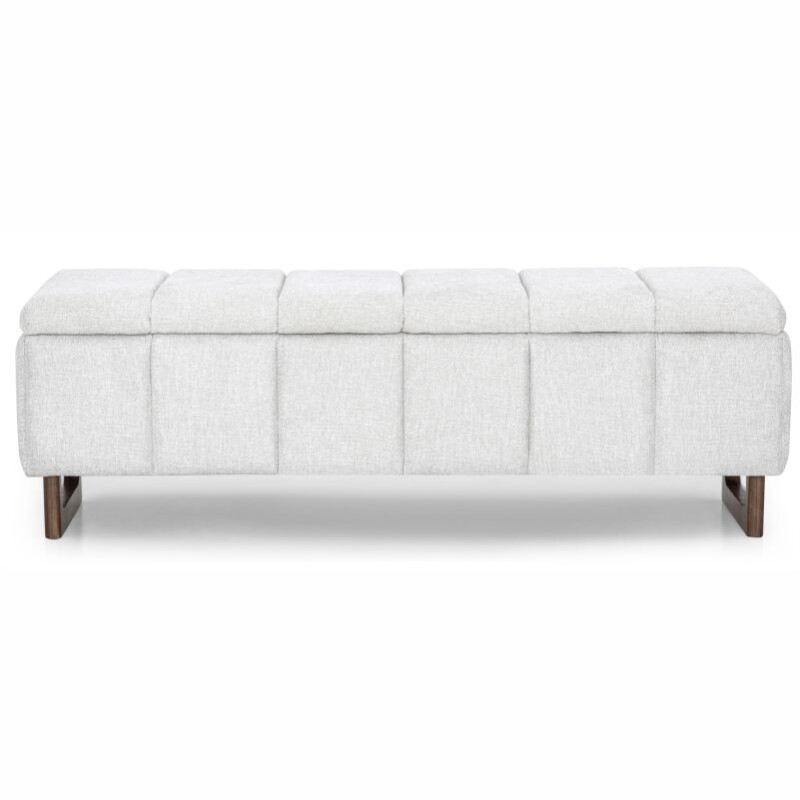 Butaca 3822 Baúl Tapizado en Tela Gris