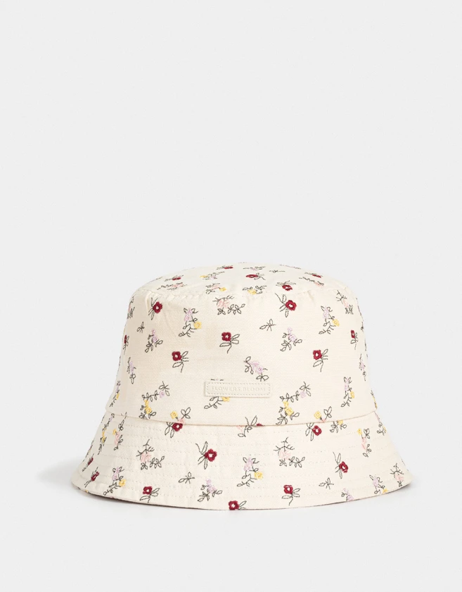 Sombreros Flores Piluso Bordado Florcitas - Estampado Flores