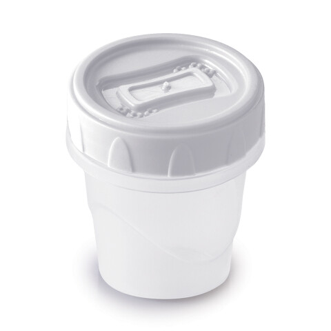 Recipiente Plástico Cilíndrico 65 ml BLANCO