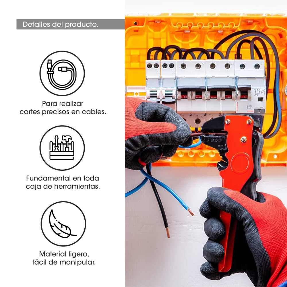 Pinza Pela Cable Alicate Automático Profesional Manual Pinza Pela Cable Alicate Automático Profesional Manual