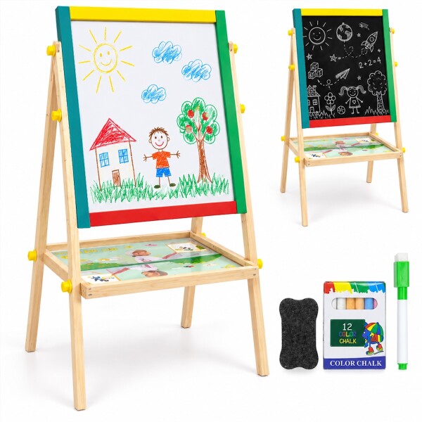 Pizarra Pizarron 2 En 1 Infantil Para Niños Tiza Marcadores Imantada Con Crayones y Marcador Imback Pizarra Pizarron 2 En 1 Infantil Para Niños Tiza Marcadores Imantada Con Crayones y Marcador Imback
