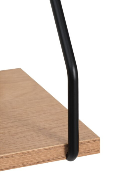 Estante de pared HEJSAGER 1 estante negro/natural Estante de pared HEJSAGER 1 estante negro/natural