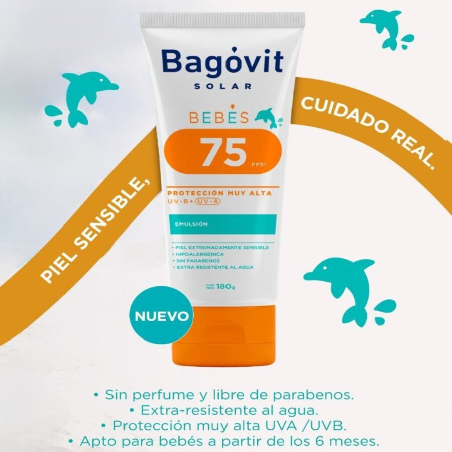 Protector Solar Emulsión Bebés FPS 75 – Bagóvit Protector Solar Emulsión Bebés FPS 75 – Bagóvit