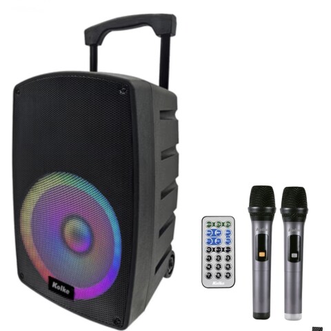 Parlante Kolke Fest Pro X12 KPB-668 Bluetooth 12" 350W Karaoke con Micrófonos Parlante Kolke Fest Pro X12 KPB-668 Bluetooth 12" 350W Karaoke con Micrófonos