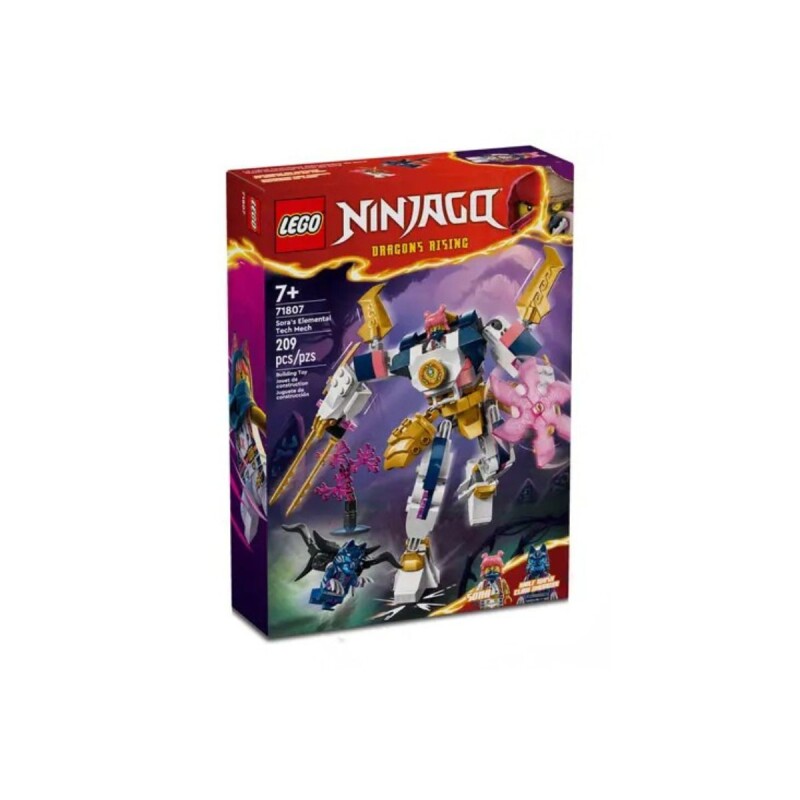 Lego Ninjago Mech elemental Tecno de Sora 209 pcs 7+ Lego Ninjago Mech Elemental Tecno De Sora 209 Pcs 7+