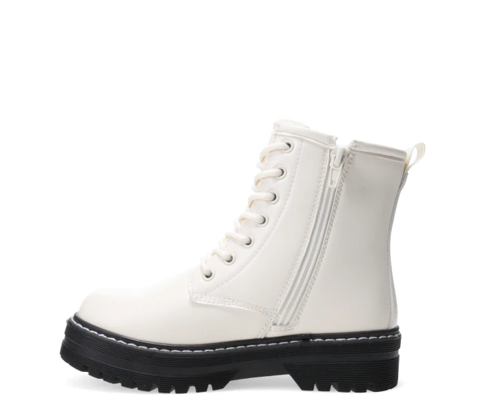 Bota LEAVEN acordonada Off White
