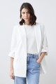 Blazer recto crudo