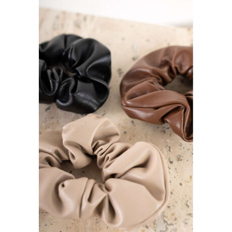 Scrunchie Cuero Vegano Arena
