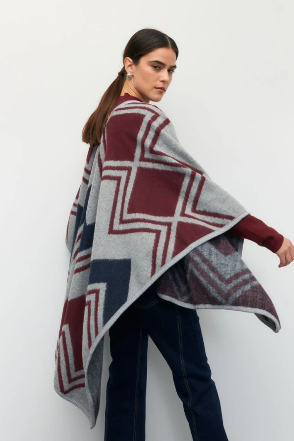 PONCHO HITRA Bordó Merlot