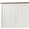 Ropero 2 puertas 1 cajón - Madera maciza - Linea Colonial Blanco
