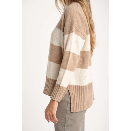 Sweater Lana Rayado Chocolate