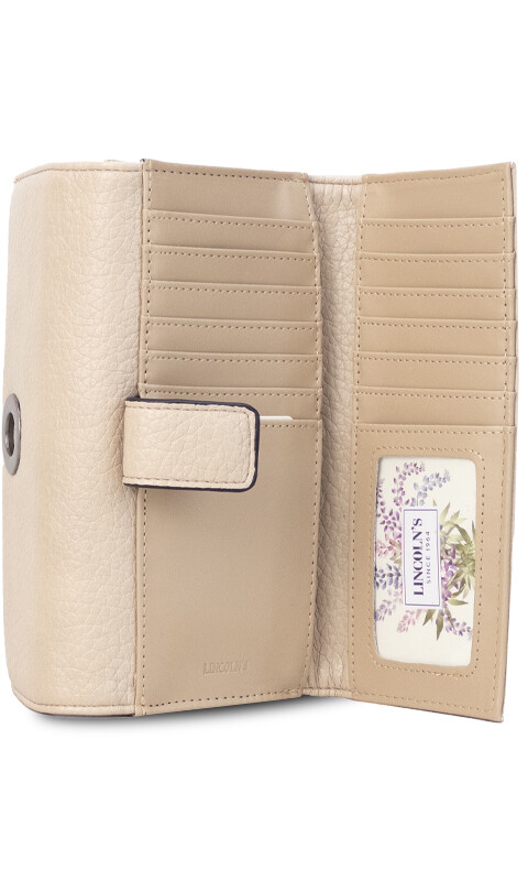 BILLETERA MIRANDA CREMA