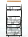 Organizador Carrito 3 Niveles Negro