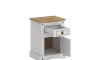Mesa de luz 1 puerta 1 cajon - Linea mexicana Blanco