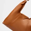 Cartera al hombro The Shopping en cuero graneado Marron