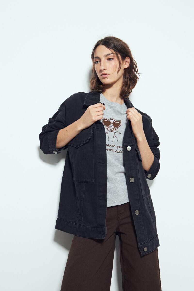 REMERA TARUMÁ Gris Claro Melange