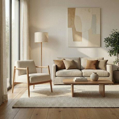 Butaca Nina - Tela Rústica 218-G2 (Cruda)