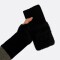 Guantes Mitones de Invierno Tacto Suave Efecto Nube Negro